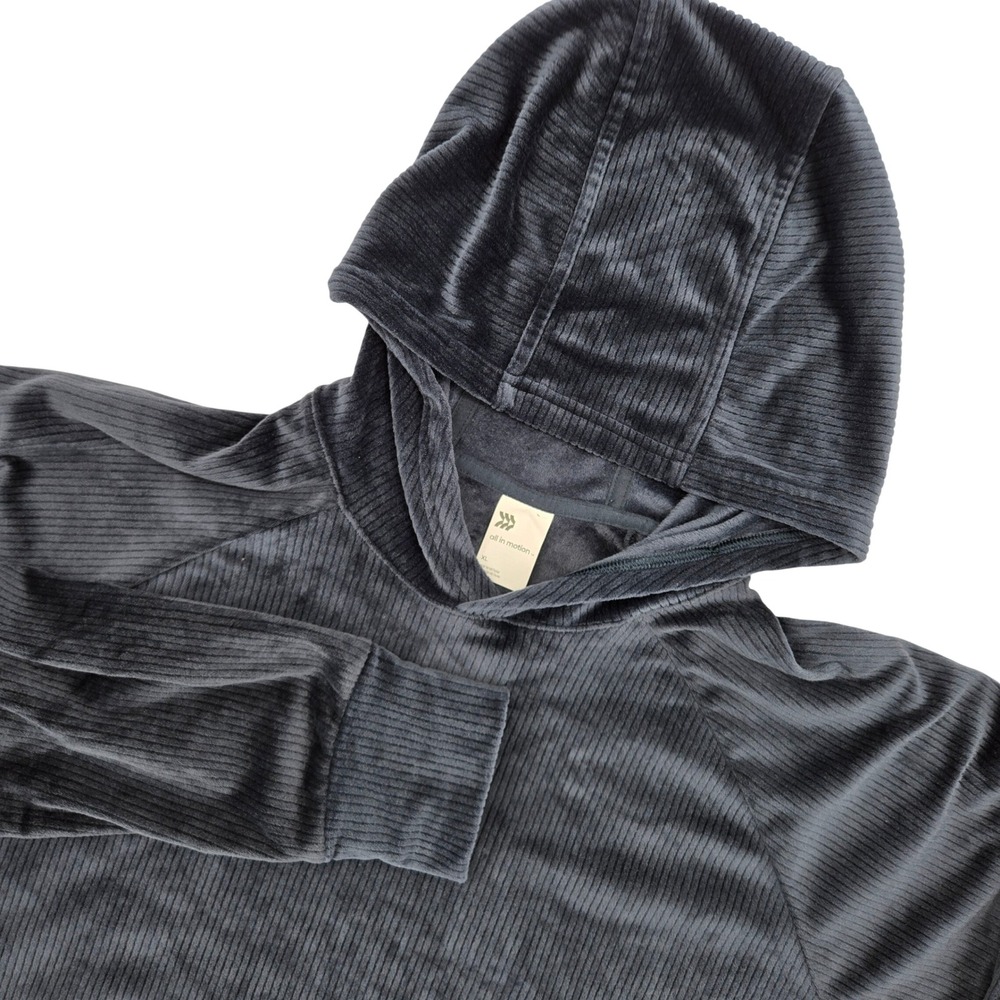 All in Motion XL Corded Velour Hoodie Women Cropped Athleisure Loungewear